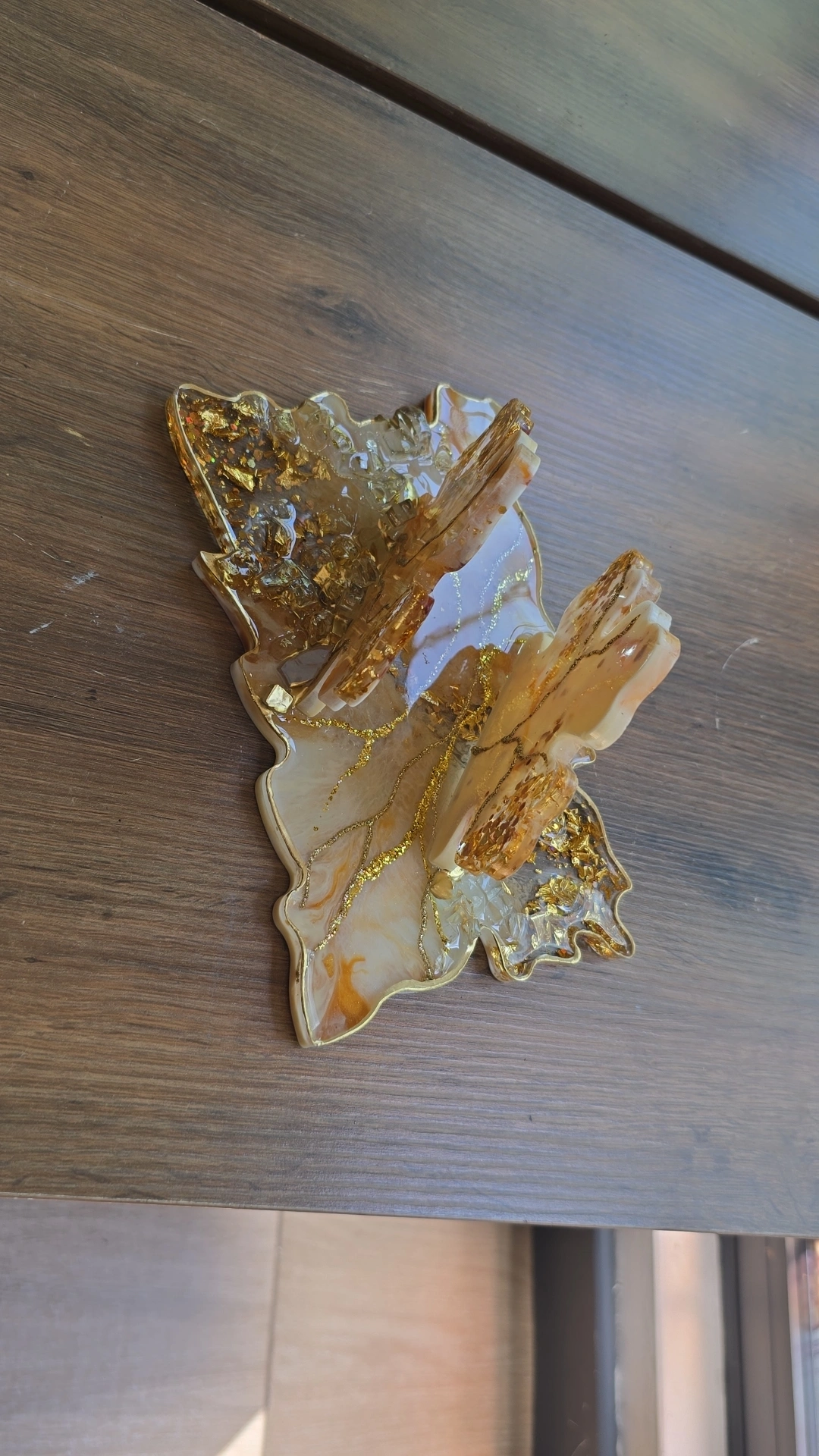 Zbukurime resine — kafe, gold