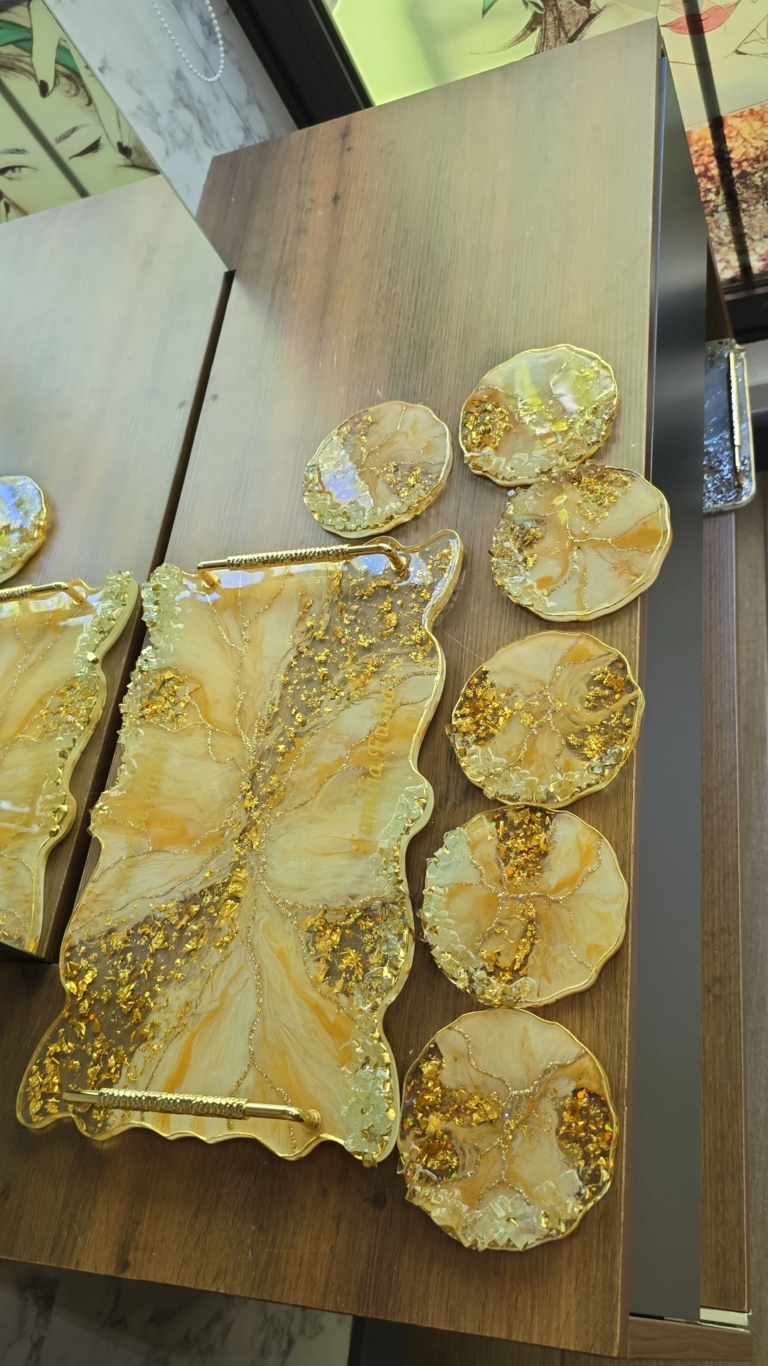 Tabaka resine — e verdhë, gold