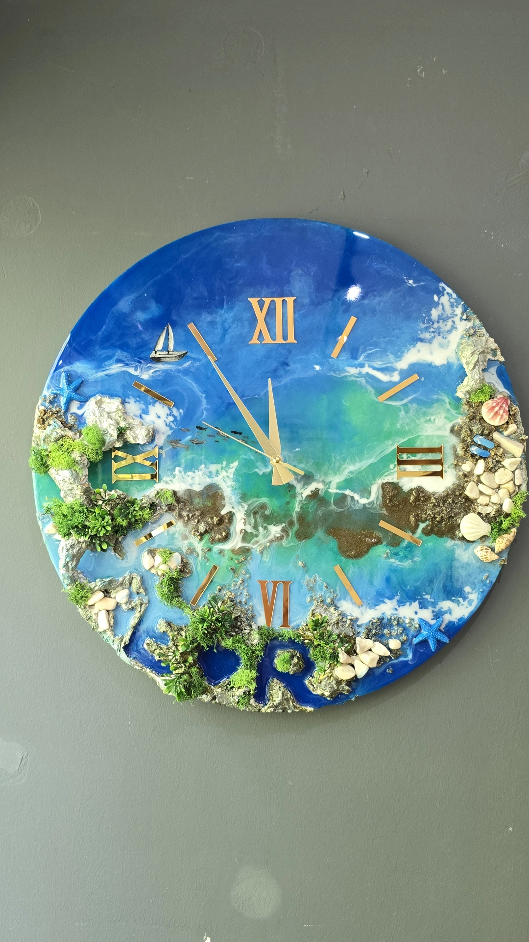 Orë Muri resine — blu, jeshile