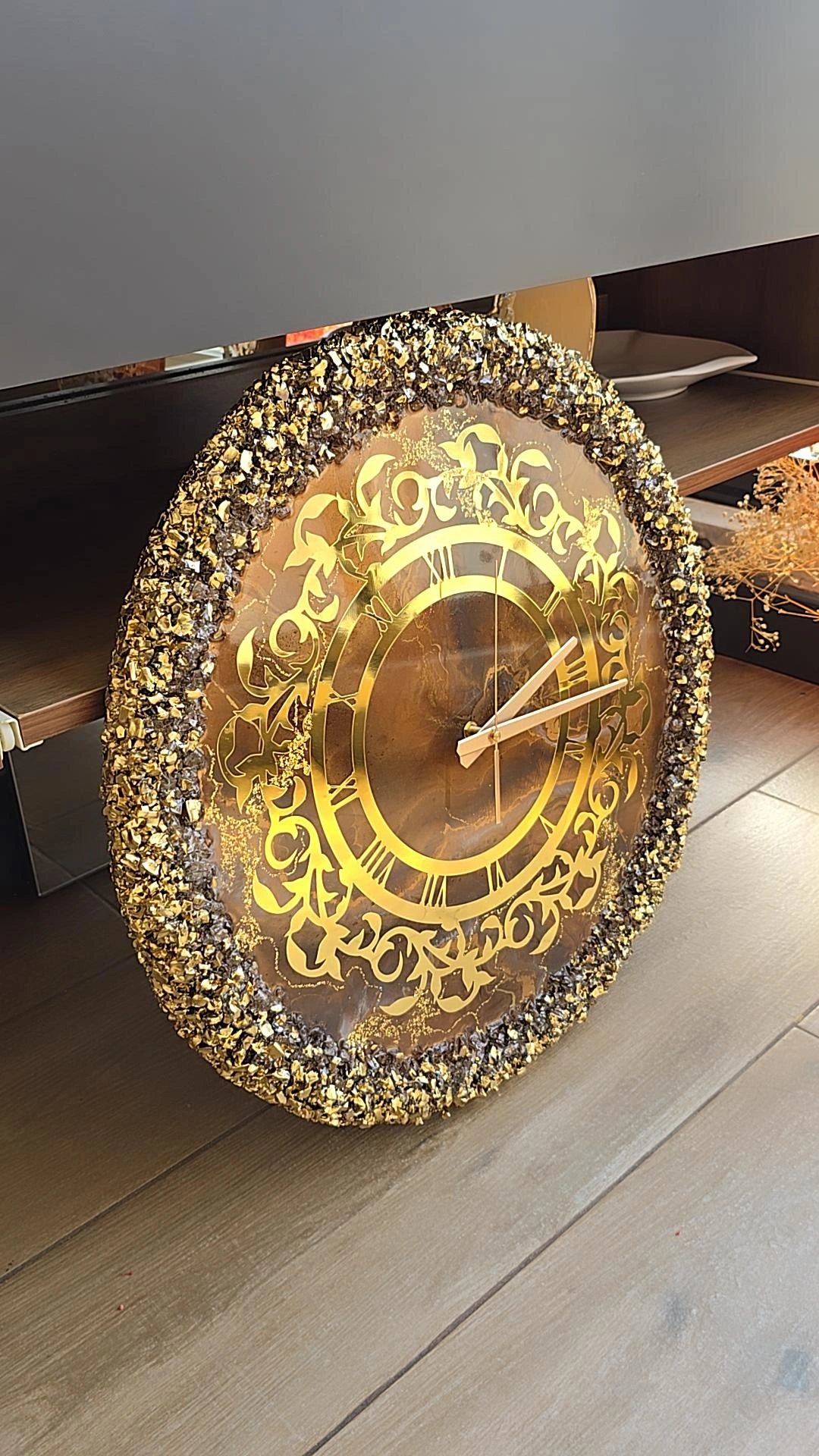 Orë Muri resine — kafe, gold