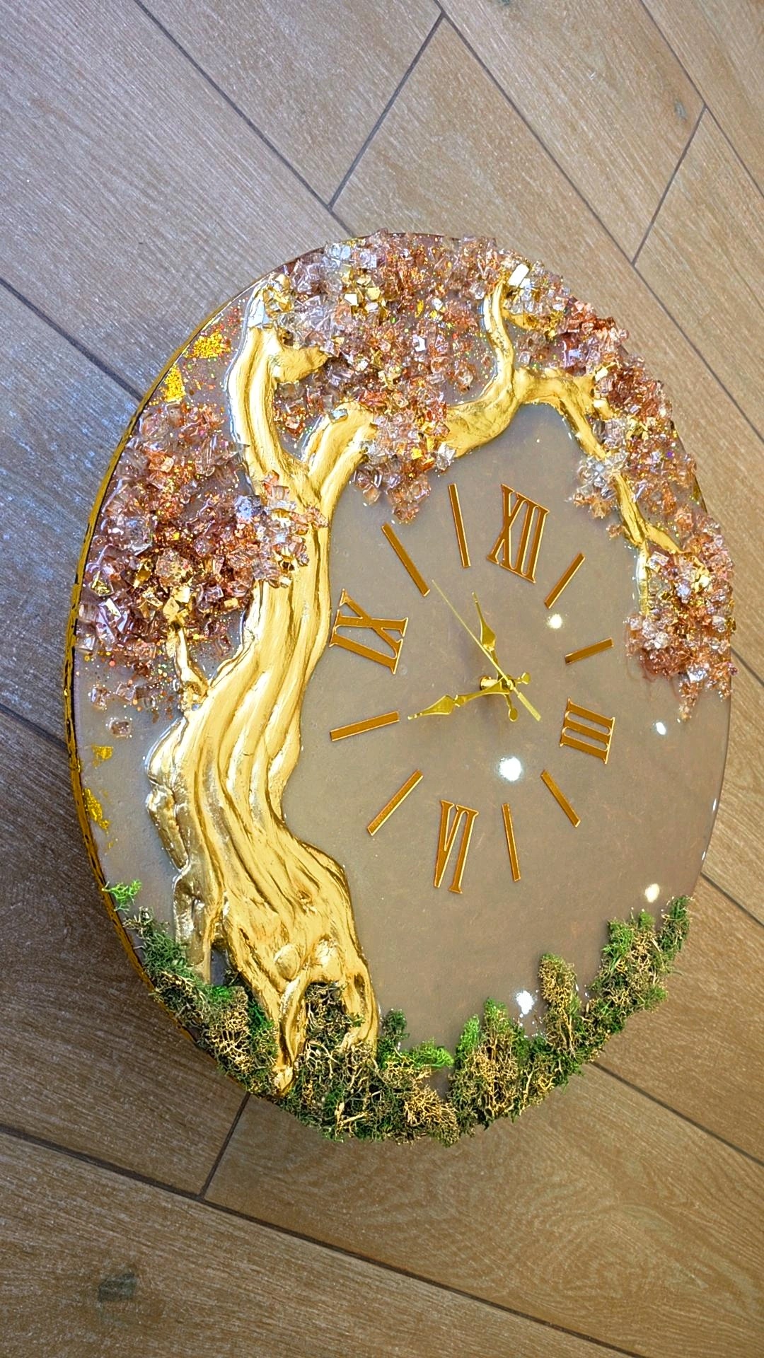 Orë Muri resine — gold, jeshile, portokalli